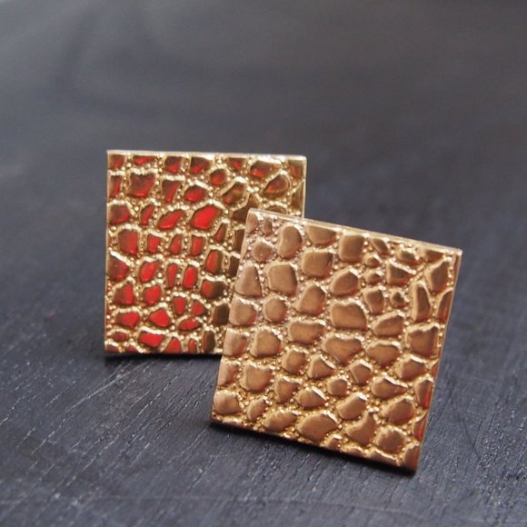 Vintage Other - 🌟HP🌟Mid-Century Woolno Textured Cuff Links